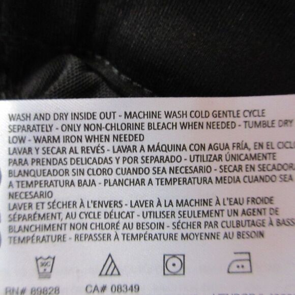 GLORIA VANDERBILT Wide Leg Ankle Cropped Ponte Pants Sz M Blk Tummy Control NWT - Picture 9 of 11